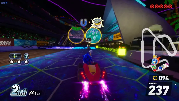 第2圈開始前會穿越到隨機賽道