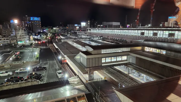 熟悉的岡山站景象