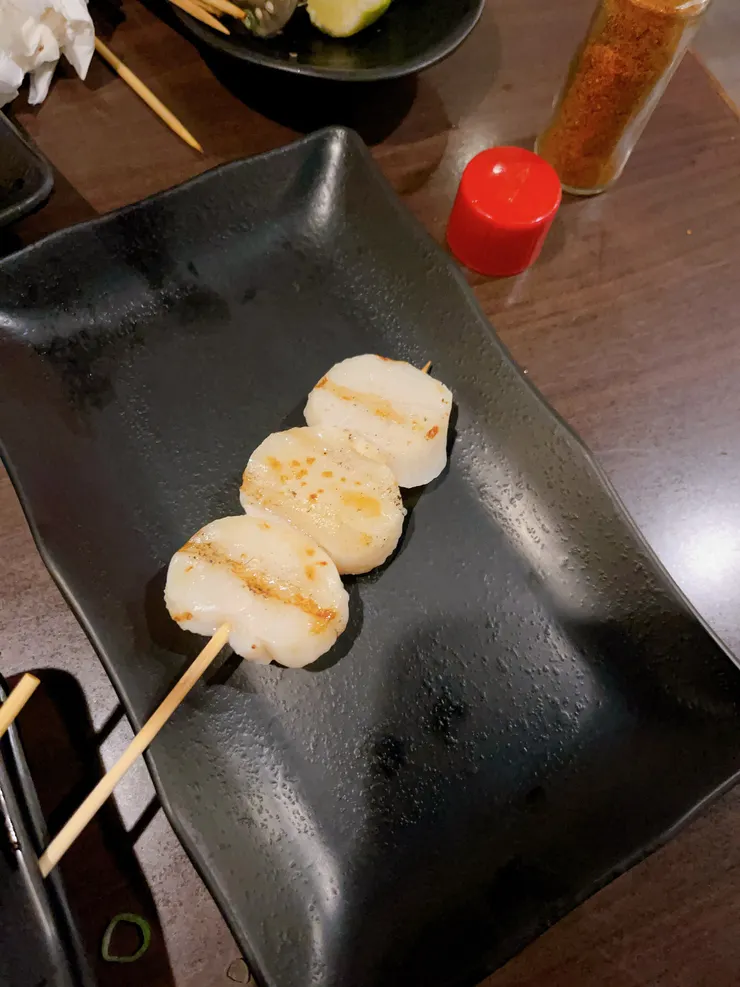 「烤北海道生食干貝」