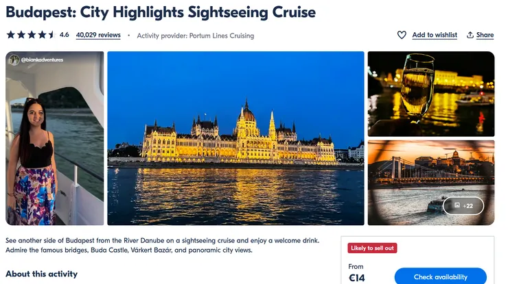 Budapest: City Highlights Sightseeing Cruise