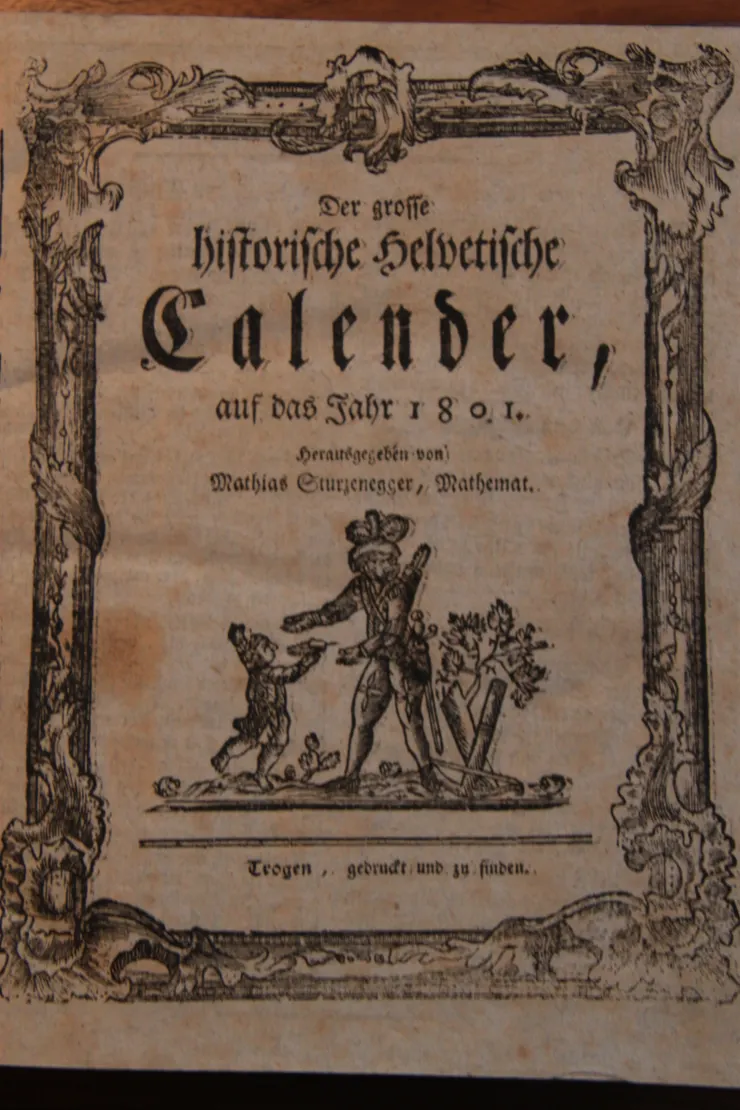 拿破崙統治時期的年曆。攝影／辛為德