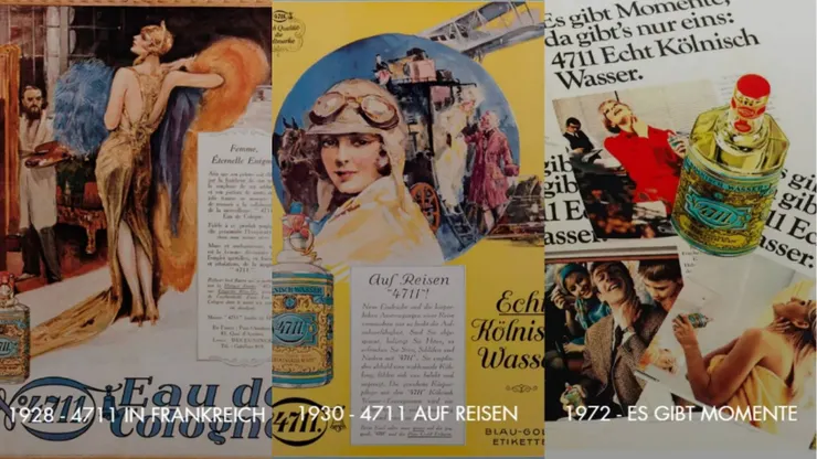 很喜歡這些過去4711的海報設計 (圖片 : 官網)