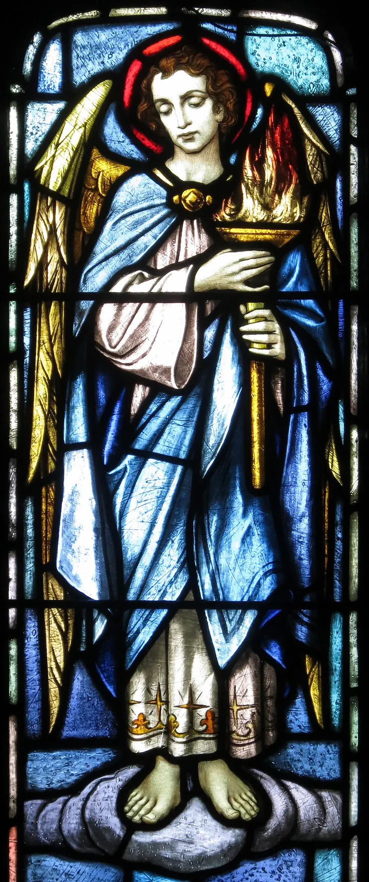 烏列爾花窗玻璃彩畫，位於俄亥俄州代頓的帕多瓦的聖安多尼天主教堂 (St. Anthony of Padua Catholic Church)