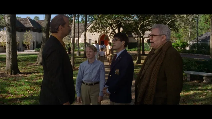 圖 5 Max、Dirk、Herman和Principle Guggenheim 一行人走出演講廳互相認識彼此。