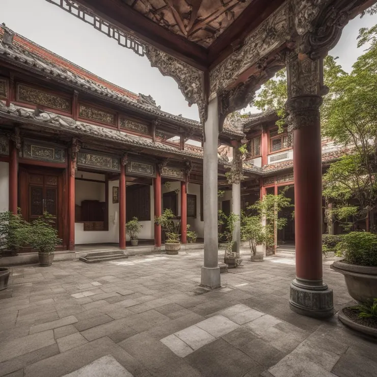 雅堂天井一隅 / AI攝影