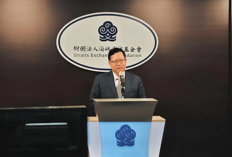 鄭文燦在卸任行政院副院長後，被發配邊疆至海基會擔任董事長。圖片來源：鄭文燦/Facebook