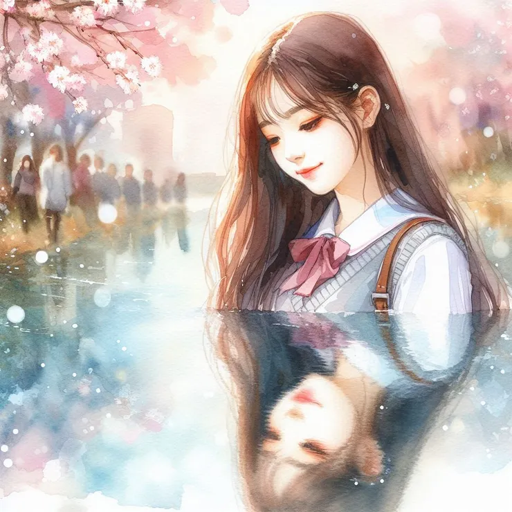 河流要一直清澈能映出心底喲