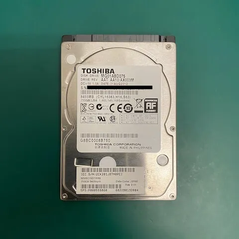 Toshiba MQ01ABD075 資料救援推薦