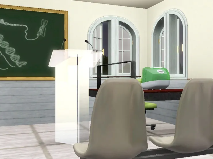 當然有講台和電腦設備。