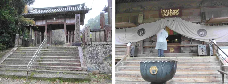 下著雨的藤井寺