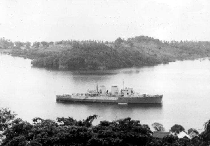 位於巴拿馬運河區的大衛王子號