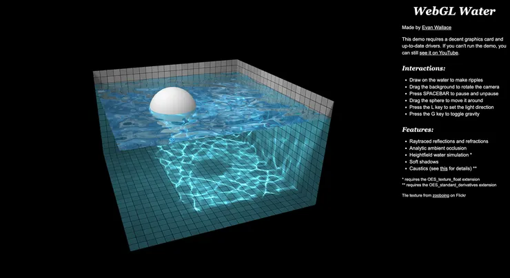 Evan Wallace 的 WebGL Demo