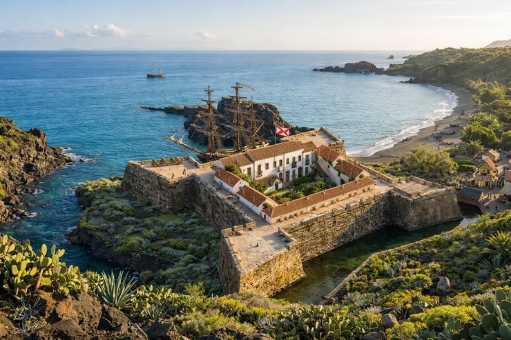 西班牙殖民時期，社寮島上的聖薩爾瓦多城