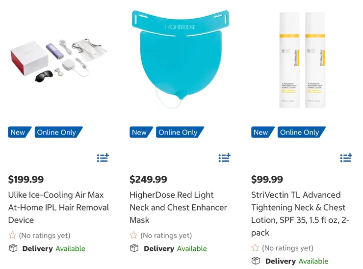 57 Ulike 冰感家用除毛儀、HigherDose 紅光頸胸美容面罩、StriVectin TL 高級緊緻頸胸乳。