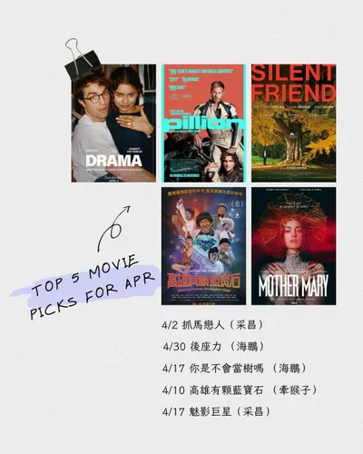 ▋2026/4月最期待▋這個月想看的也太多了吧？！