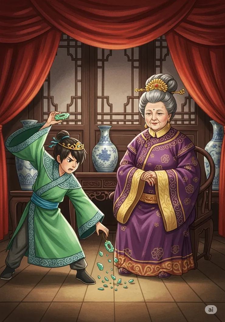 賈寶玉發脾氣時，就會摔通靈寶玉