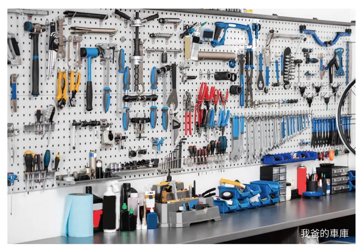 蜜蜂人收納：洞洞板加上精確的收納