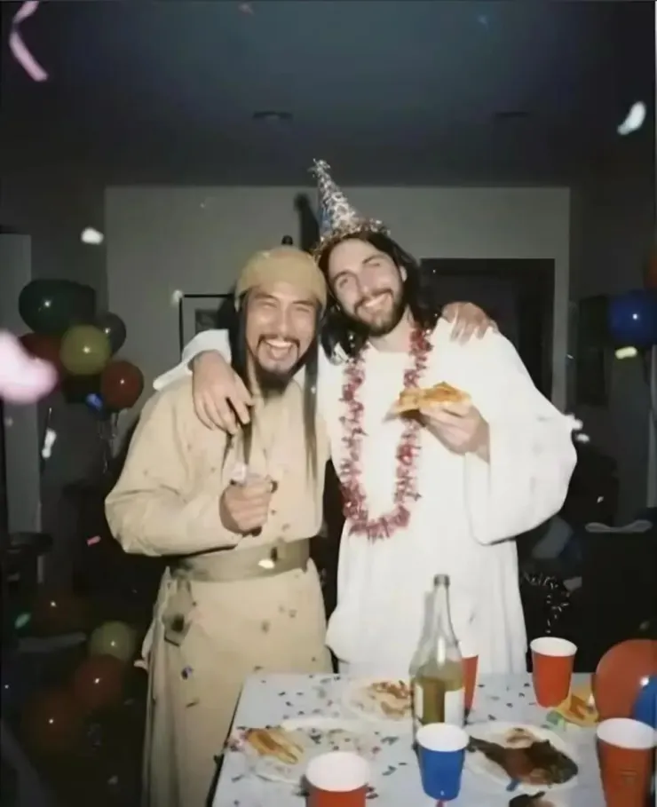 網路上流傳的圖片，應該是由AI所製