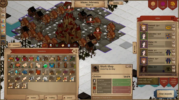 在王都工房製作物品，衣服可以增加效率以及防止疾病，但功能比戒指／族徽低