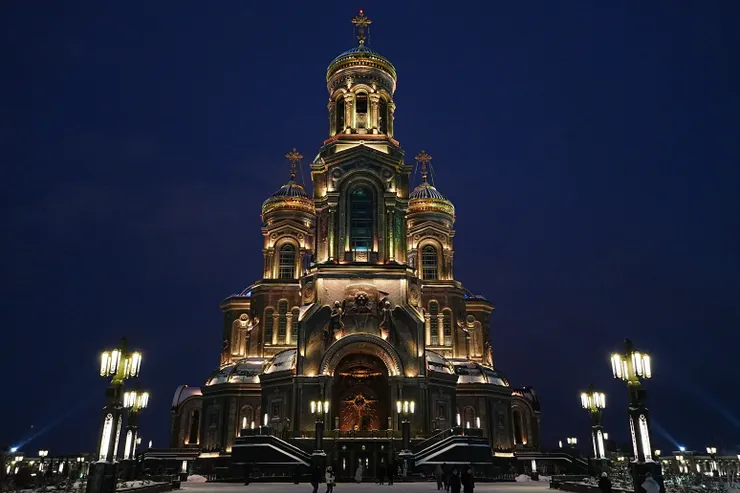 俄羅斯武裝力量大教堂（夜晚外觀）