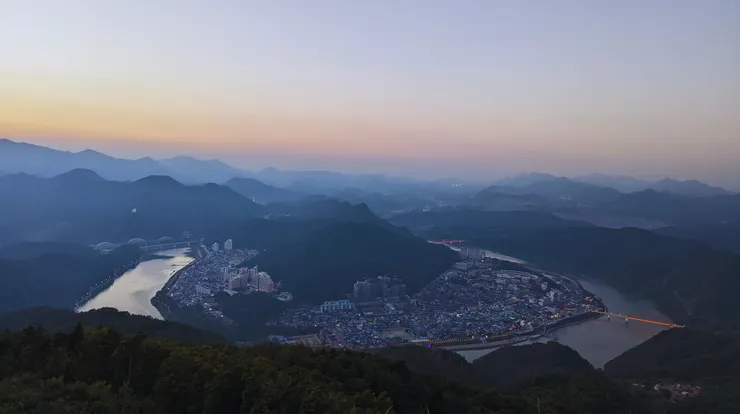 從觀景台眺望的丹陽市區