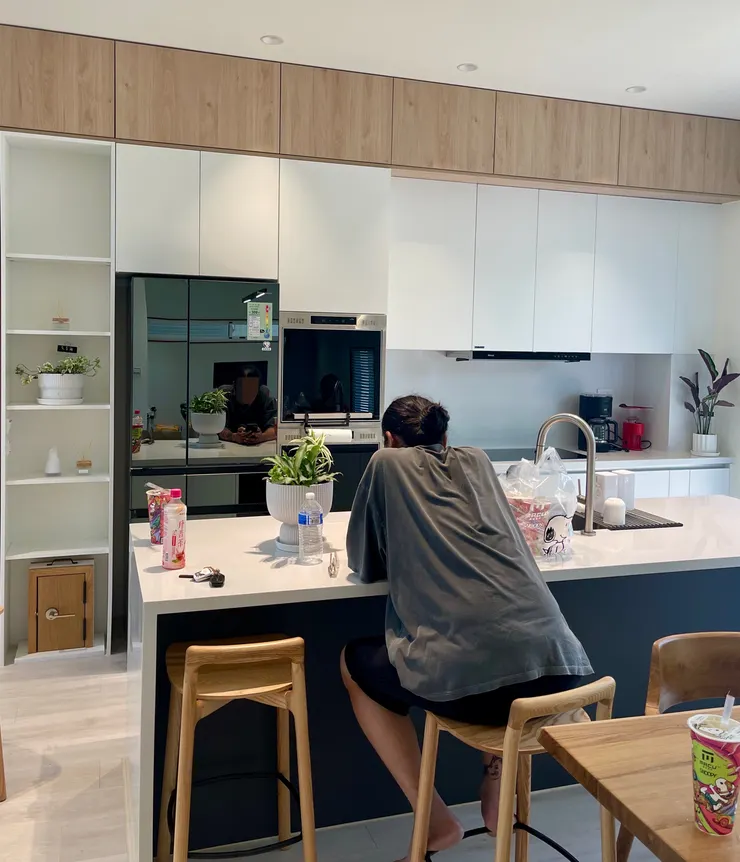 開放式廚房的良好視覺感 / Soulfree 杉研建設