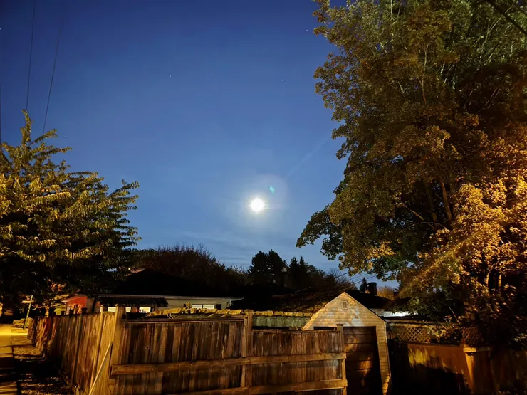 溫哥華中秋節的賞月照