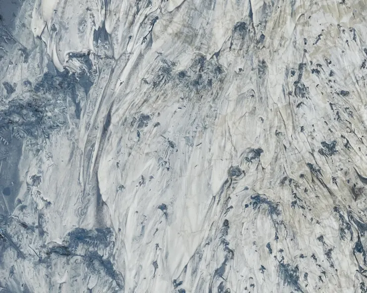 泥濘路段像極了一幅油畫