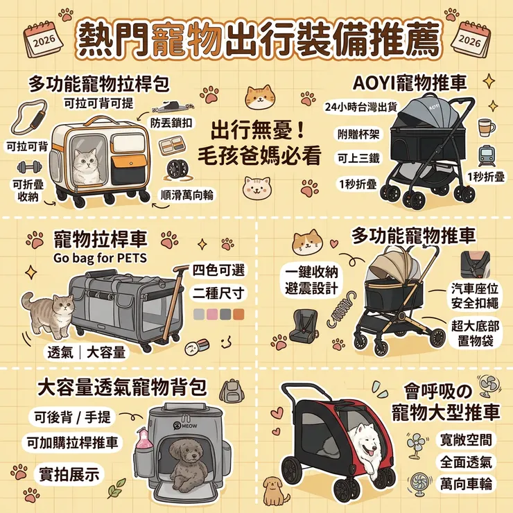 【寵物推車推薦】機車踏板放得下！Dcard/PTT熱議評比：小體積摺疊/機車載狗