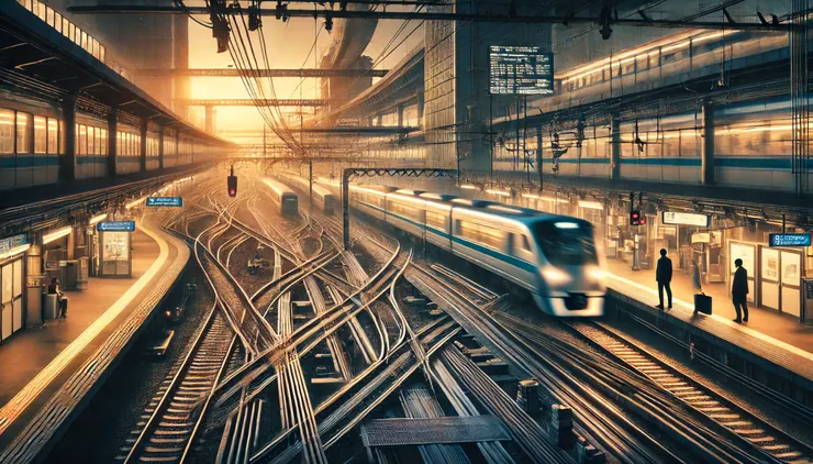 繁忙碩大的車站 - ChatGPT