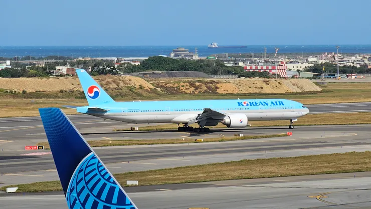 這是大韓航空的波音B777-300ER型廣體雙走道客機