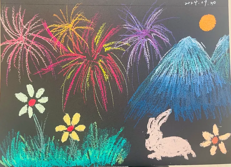 每日早起與姪女線上連線的一起畫畫，使我想起我也曾是那單純孩子