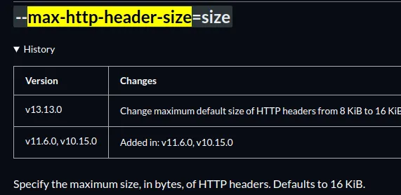 Ssl Header Size 【程式語言 - Nodejs】431 Request Header Fields Too Large