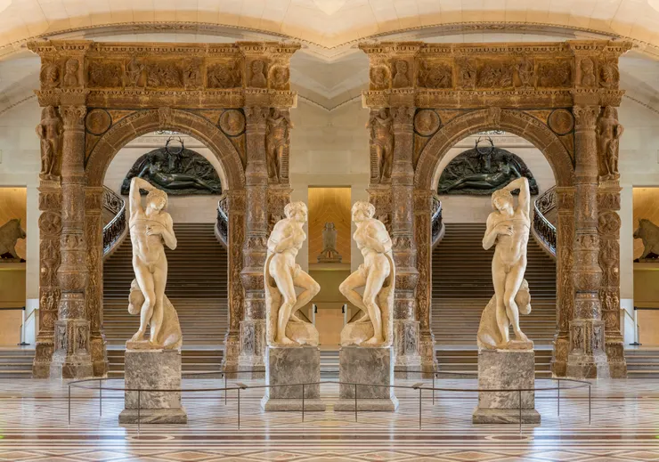 Michel-Ange, les "Captifs"　© Musée du Louvre / Nicolas Guiraud Salle 403, Aile Denon, Niveau 0