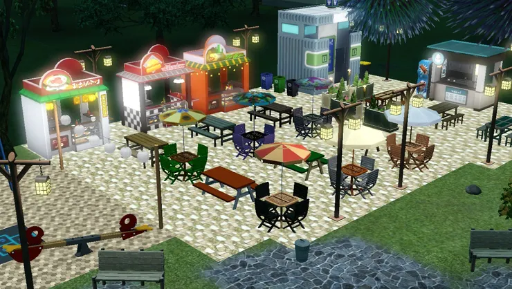 這裏晚上比白天還有人氣。