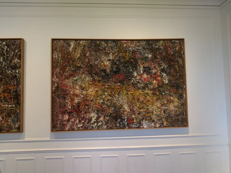 若我沒記錯，應該是抽象主義晝家Jackson Pollock的作品