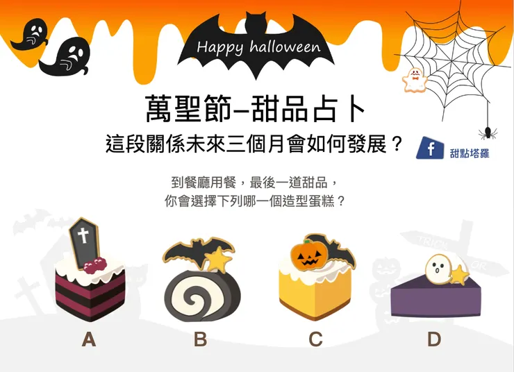 萬聖節甜品占卜－造型蛋糕