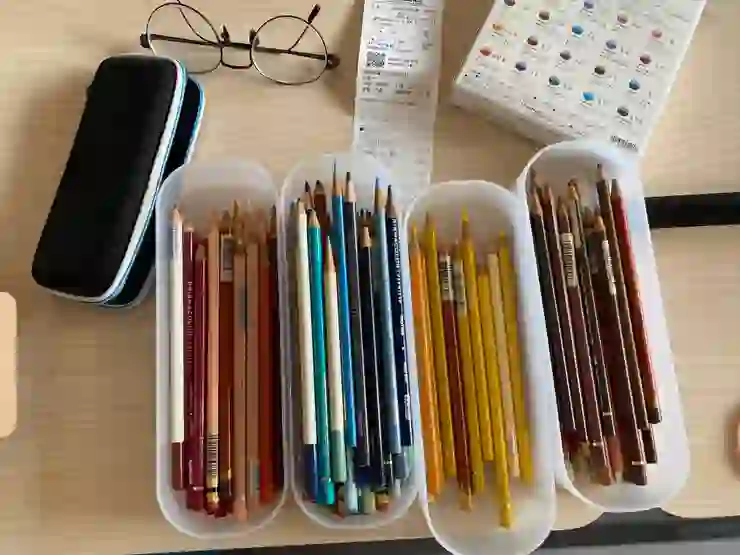 在無印良品替色鉛筆們找到了新家!