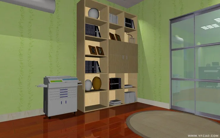 沒書架怎麼可以叫做書房？