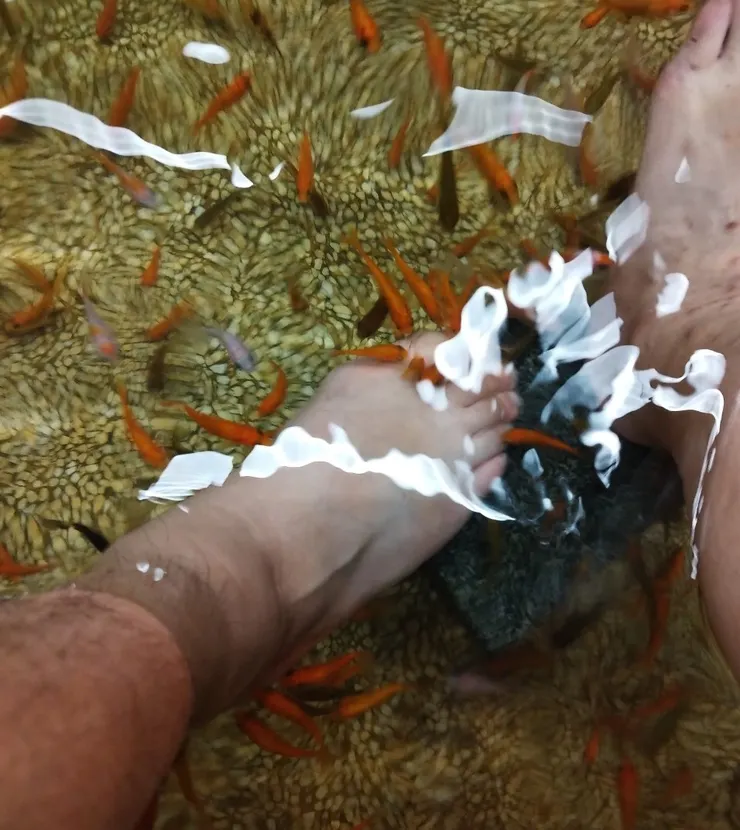 真的非常癢~腳一直亂動