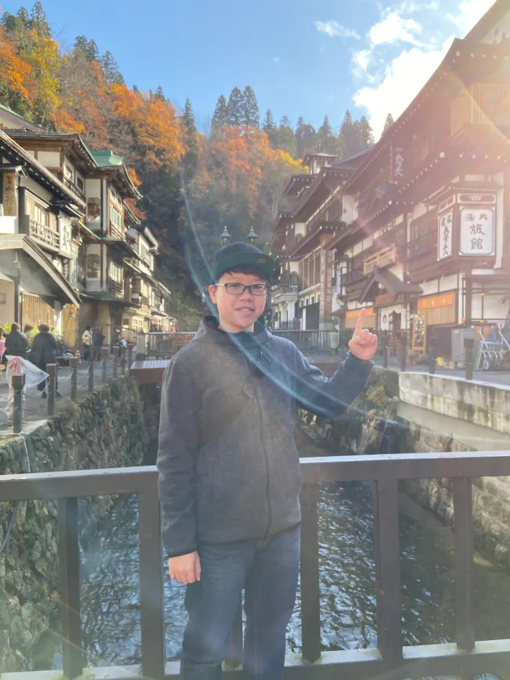 銀山溫泉 媽媽拍的照 給過嗎?!