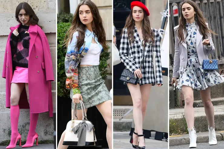 Lily Collins in scenes from the series_Emily in Paris