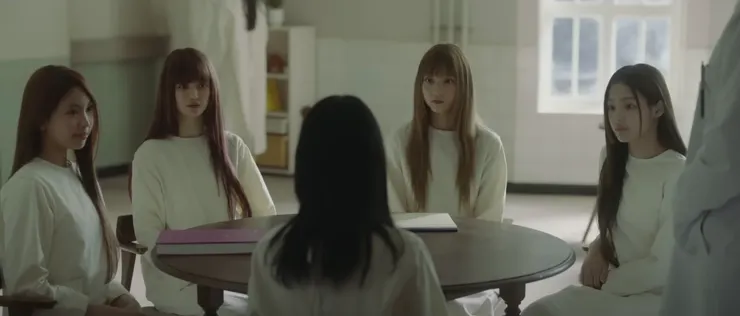 《 OMG 》的音樂錄影帶從一間精神病院開始，一群女高中生罹患精神病，其中一人說出自己是 iPhone，情節荒誕新奇