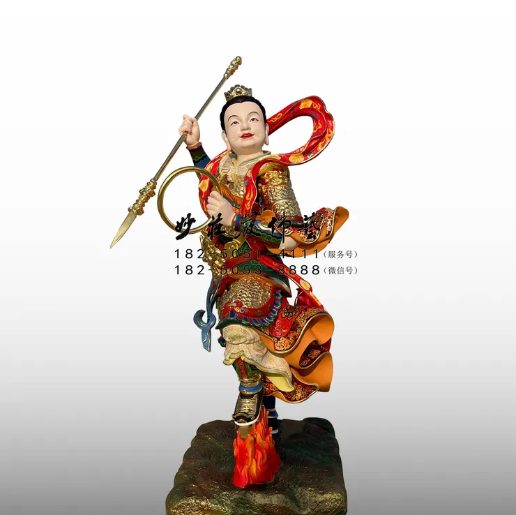 哪咤三太子神像