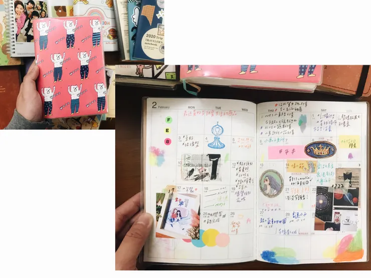 aiueo,第一本高單價手帳,那時候入大概$700、800