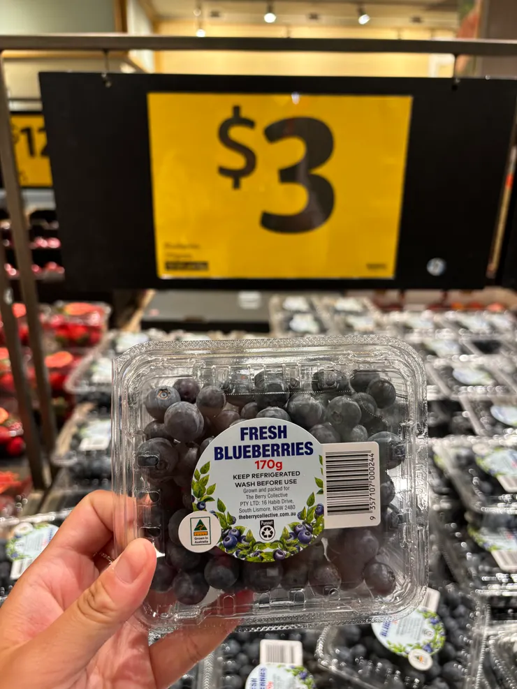 超級甜的藍莓,價格還比台灣便宜呦