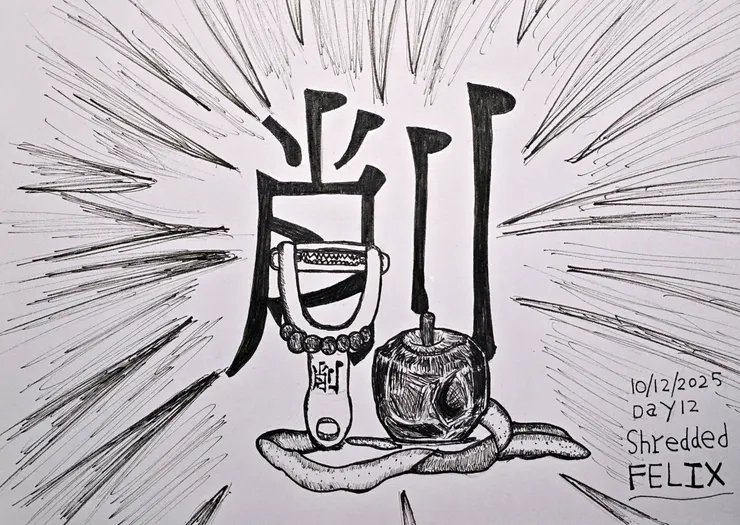 Peel(削皮)12號當天的主題是Shredded(撕碎/肌肉發達的)，但是我搞錯單字的意思。