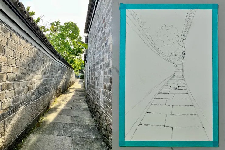 YH.CC水彩練習W63旅程VII - 寧波.慈城古城