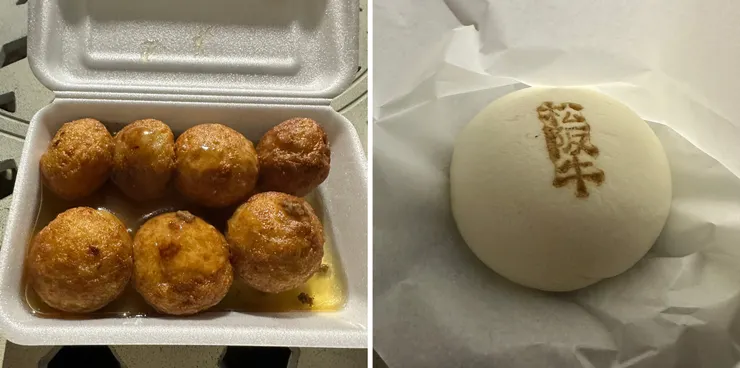 丸子就是普通、松阪牛肉包雖然味道還不錯,不過吃不太出來松阪牛厲害的點在哪