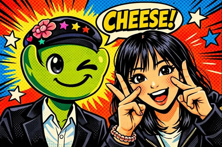 我和小菑的合照(ChatGPT協作生成)